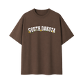Collection 10 South Dakota Essential Cotton T-Shirt - Coffee front