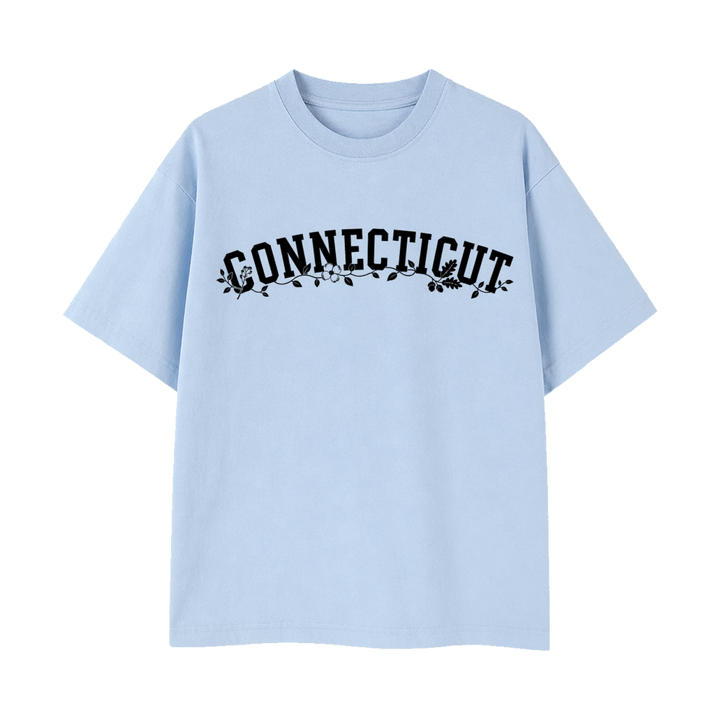 Collection 10 Connecticut Essential Cotton T-Shirt - Light Blue front
