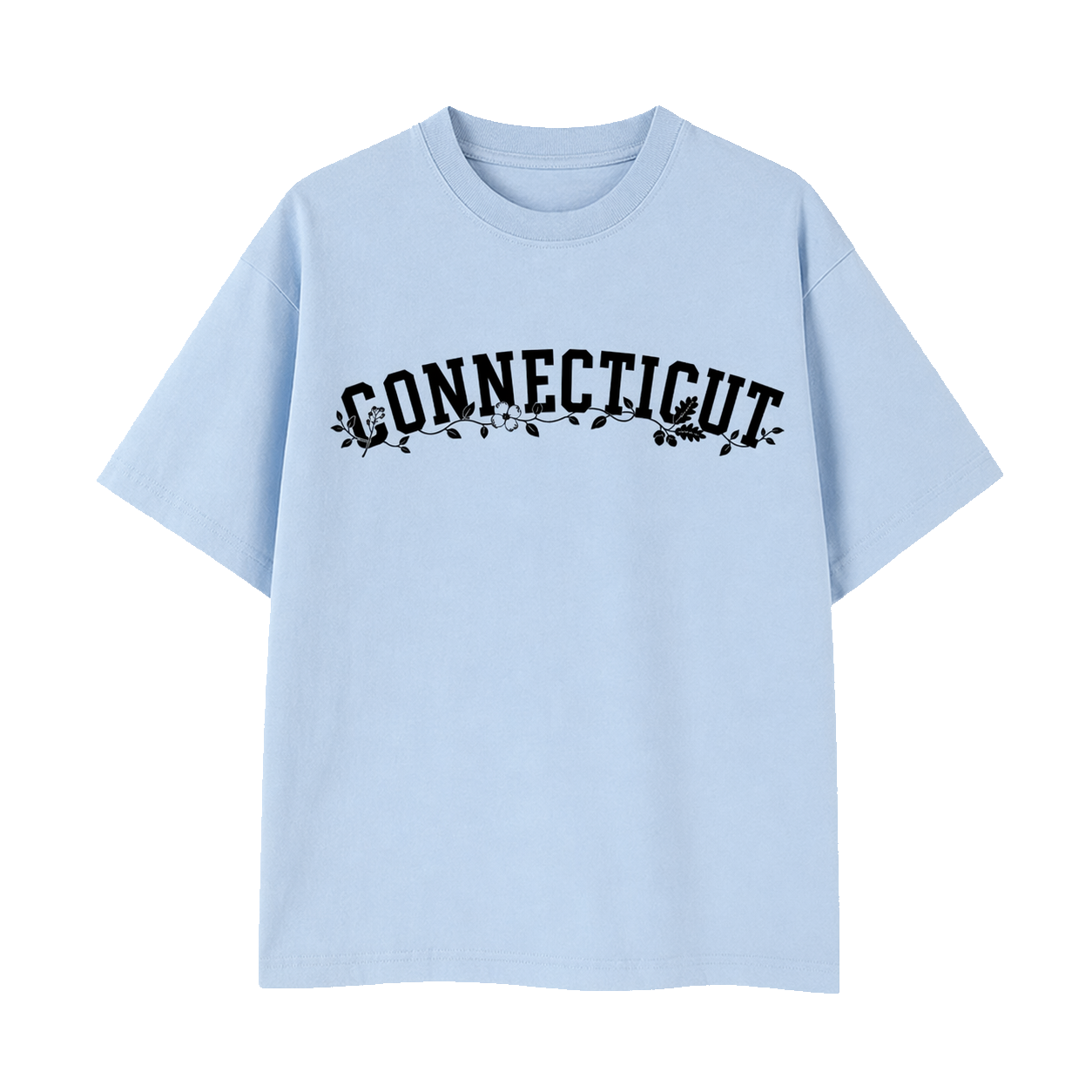 Collection 10 Connecticut Essential Cotton T-Shirt - Light Blue front