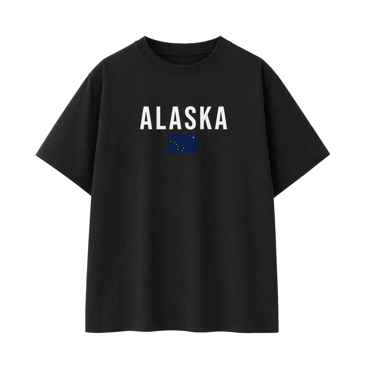 Collection 7 Alaska Essential Cotton T-Shirt - Black front