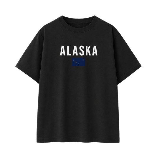 Collection 7 Alaska Essential Cotton T-Shirt - Black front