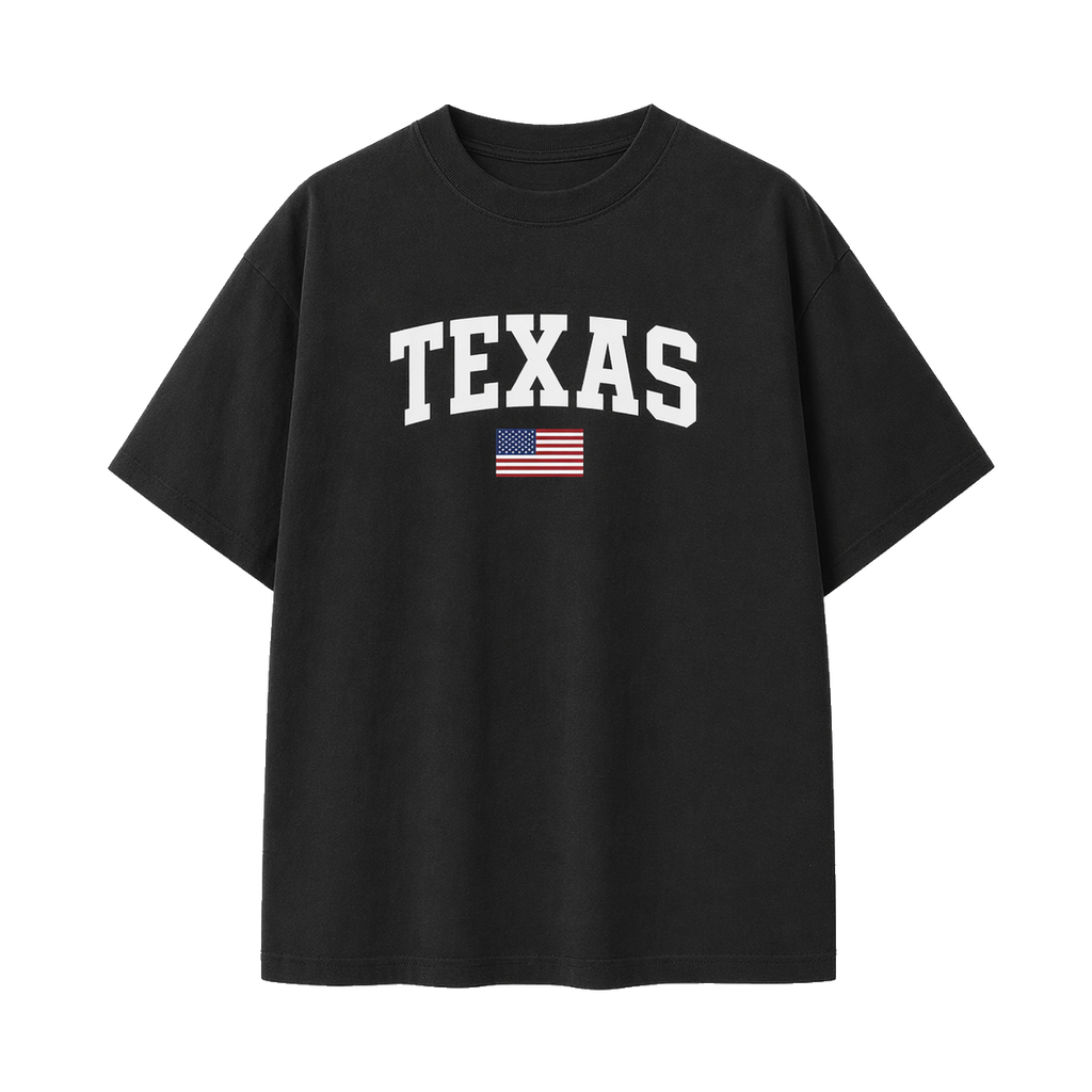 Collection 2 Texas Essential Cotton T-Shirt - Black front
