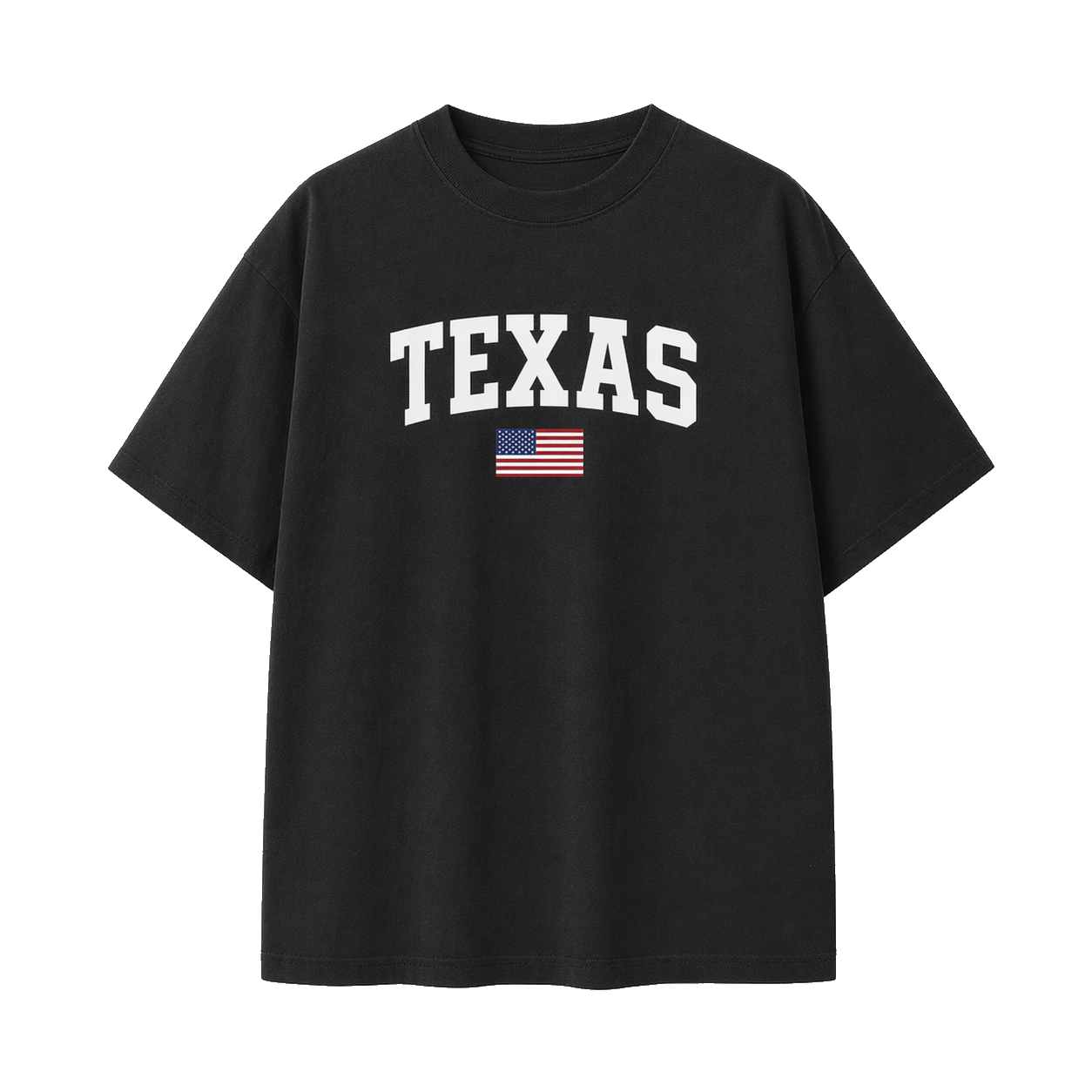 Collection 2 Texas Essential Cotton T-Shirt - Black front