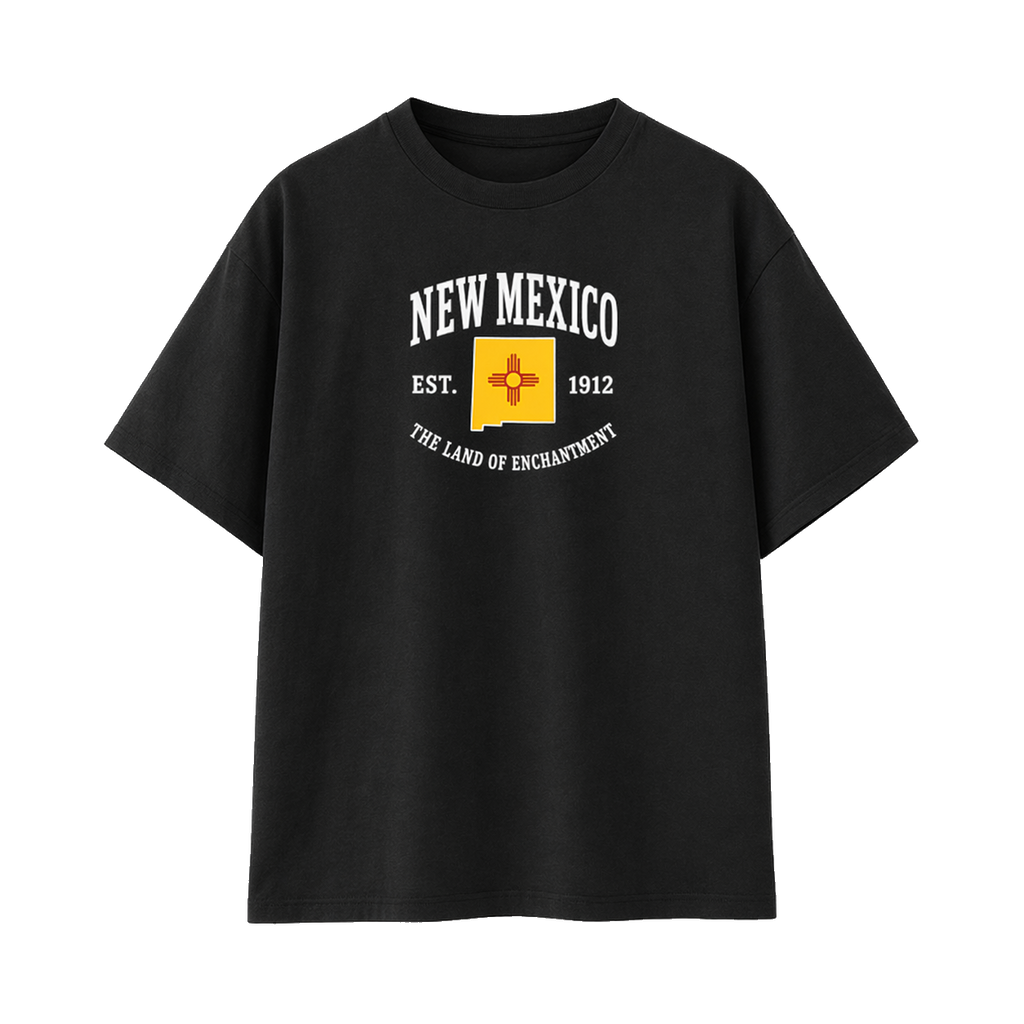 Collection 8 New Mexico Essential Cotton T-Shirt - Black front