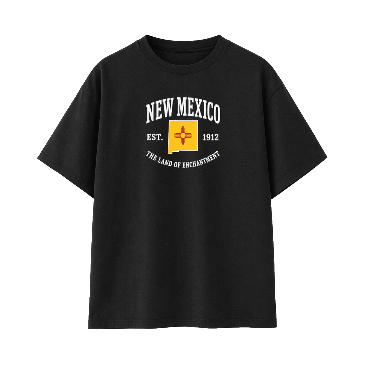 Collection 8 New Mexico Essential Cotton T-Shirt - Black front
