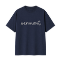Collection 3 Vermont Essential Cotton T-Shirt - Navy Blue front