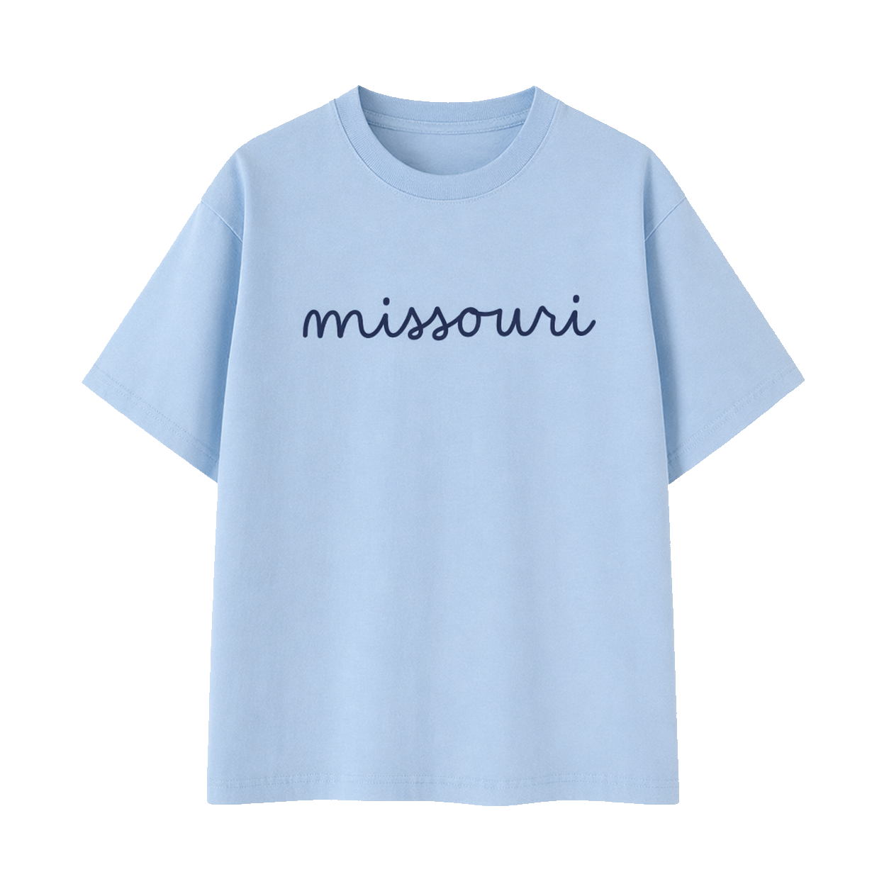 Collection 3 Missouri Essential Cotton T-Shirt - Light Blue front