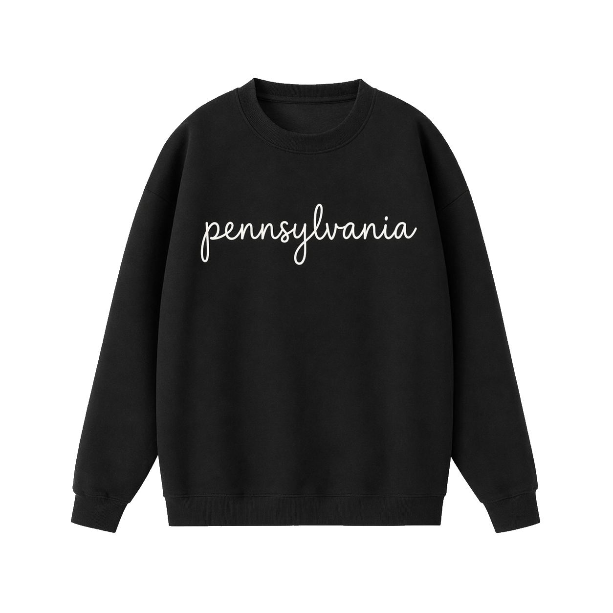 Collection 3 Pennsylvania Essential Heavyweight Crewneck Sweatshirt - Black front