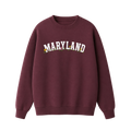 Collection 10 Maryland Essential Heavyweight Crewneck Sweatshirt - Dull Red front