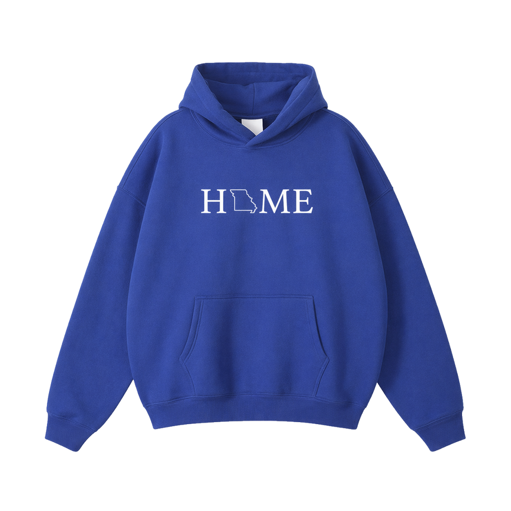 Collection 5 Missouri Oversize Fleeced Hoodie - Klein Blue front