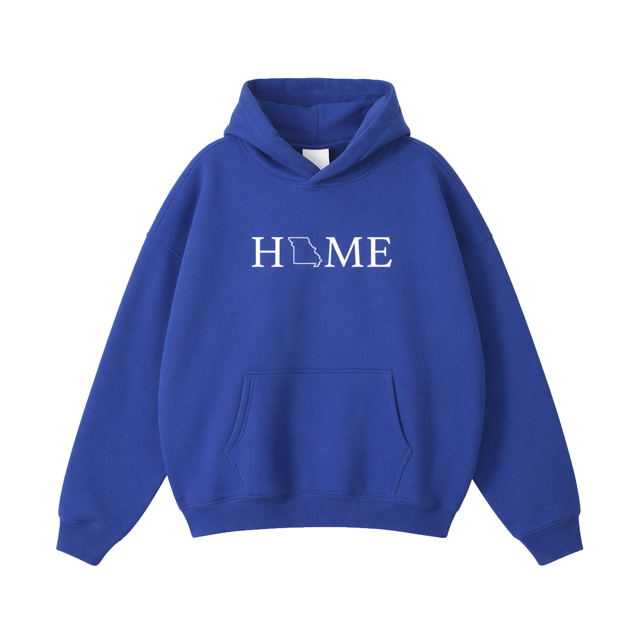 Collection 5 Missouri Oversize Fleeced Hoodie - Klein Blue front