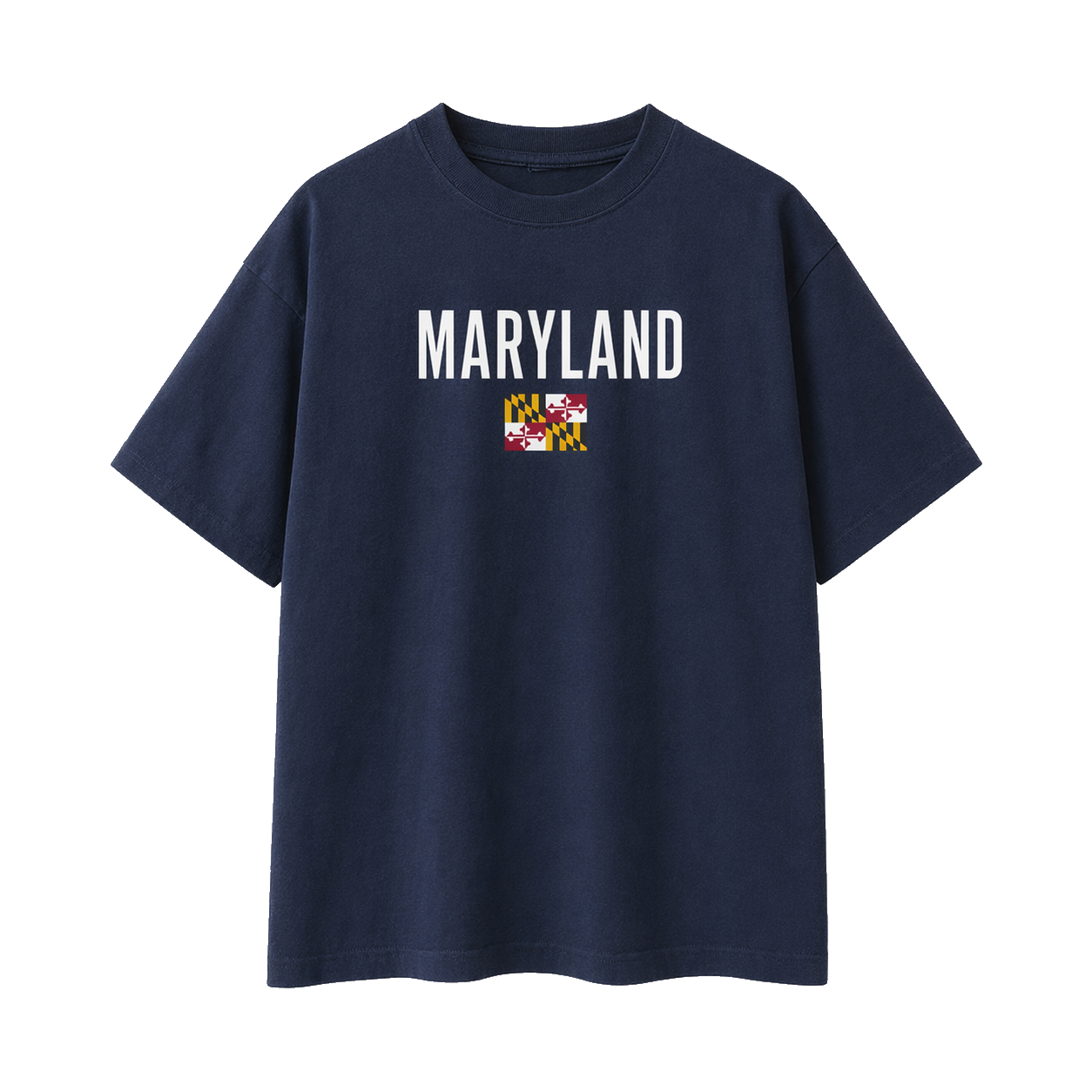 Collection 7 Maryland Essential Cotton T-Shirt - Navy Blue front