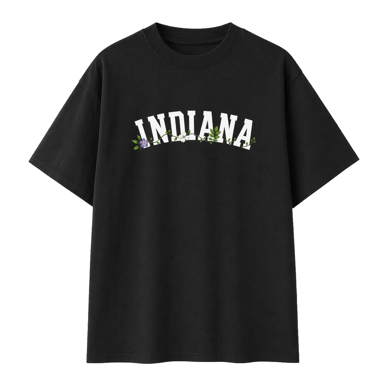 Collection 10 Indiana Essential Cotton T-Shirt - Black front