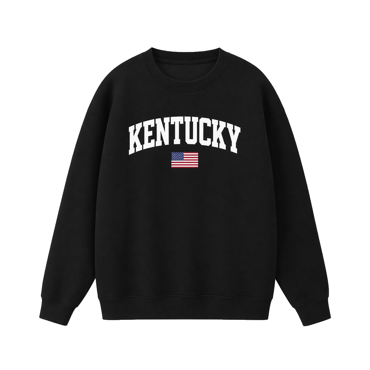 Collection 2 Kentucky Essential Heavyweight Crewneck Sweatshirt - Black front