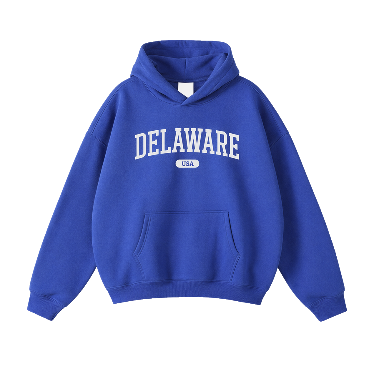 Collection 4 Delaware Oversize Fleeced Hoodie - Klein Blue front