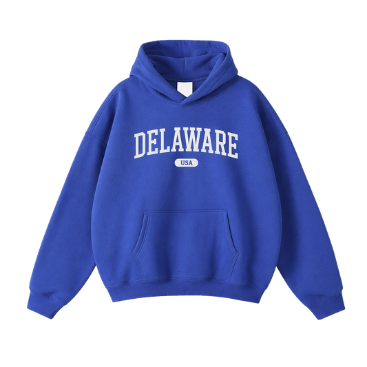 Collection 4 Delaware Oversize Fleeced Hoodie - Klein Blue front