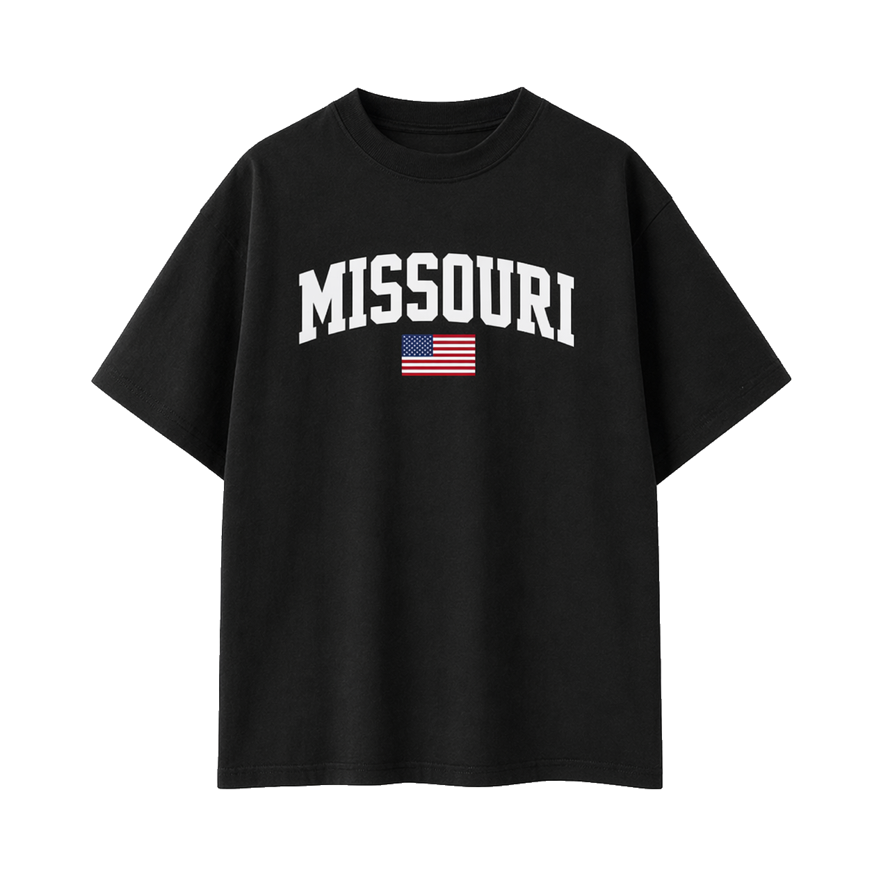 Collection 2 Missouri Essential Cotton T-Shirt - Black front