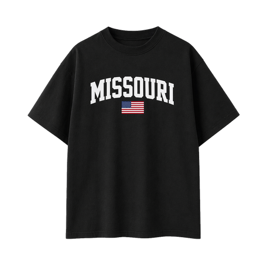 Collection 2 Missouri Essential Cotton T-Shirt - Black front