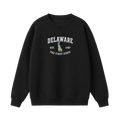 Collection 8 Delaware Essential Heavyweight Crewneck Sweatshirt - Black front