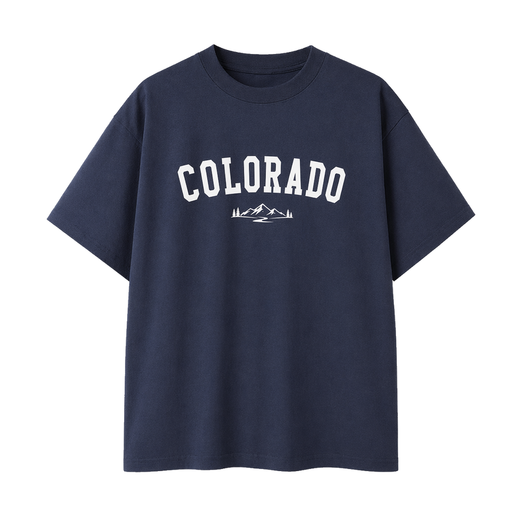 Collection 9 Colorado Essential Cotton T-Shirt - Navy Blue front