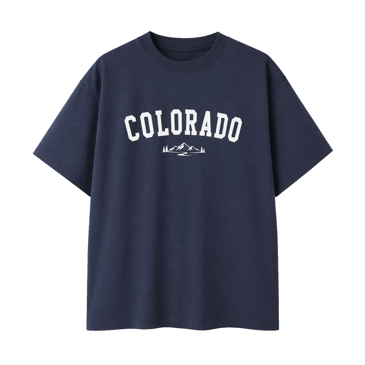 Collection 9 Colorado Essential Cotton T-Shirt - Navy Blue front
