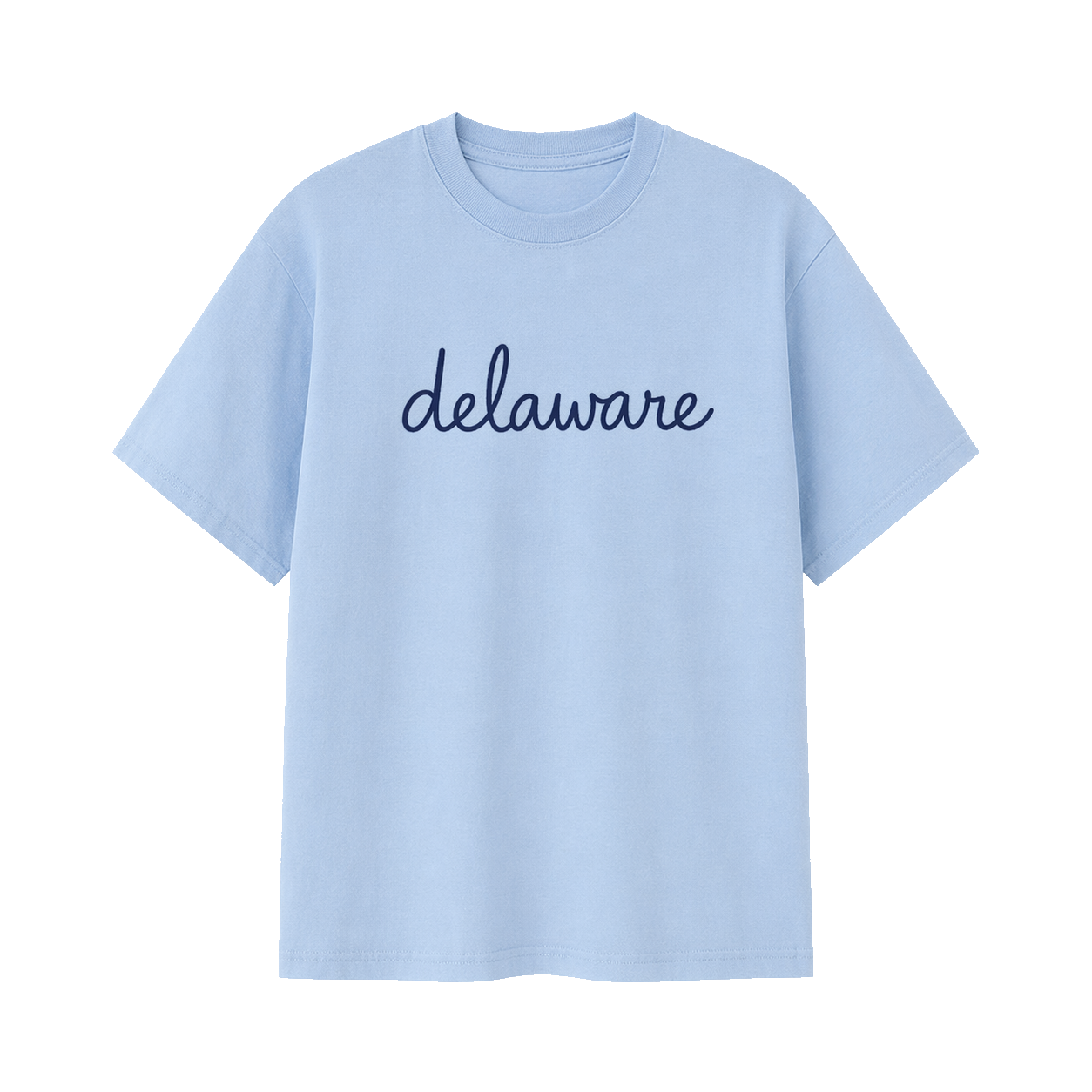 Collection 3 Delaware Essential Cotton T-Shirt - Light Blue front