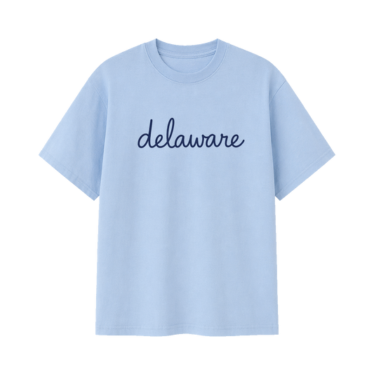 Collection 3 Delaware Essential Cotton T-Shirt - Light Blue front