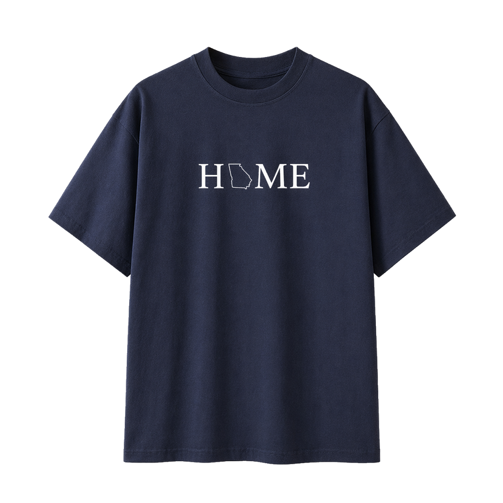 Collection 5 Georgia Essential Cotton T-Shirt - Navy Blue front