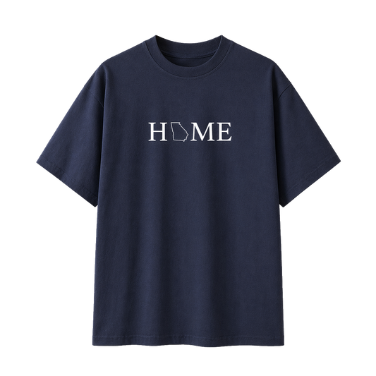 Collection 5 Georgia Essential Cotton T-Shirt - Navy Blue front