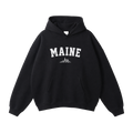 Collection 9 Maine Oversize Fleeced Hoodie - Black front