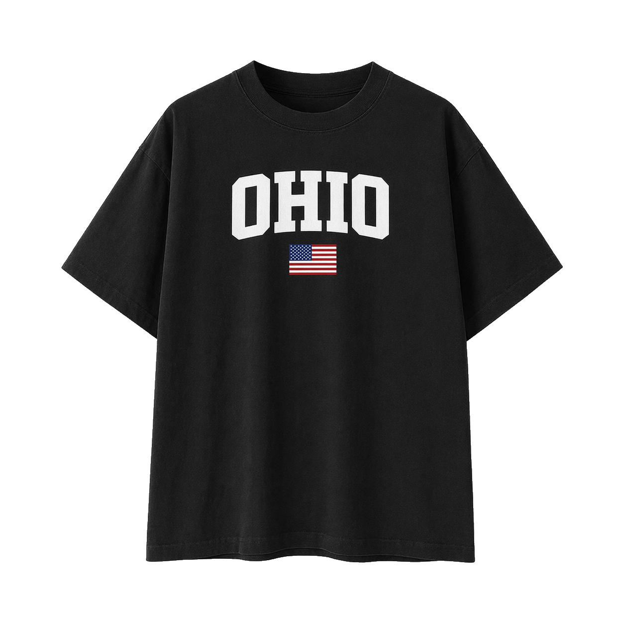 Collection 2 Ohio Essential Cotton T-Shirt - Black front