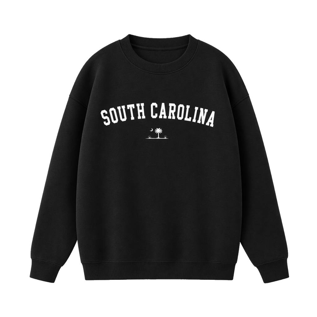 Collection 9 South Carolina Essential Heavyweight Crewneck Sweatshirt - Black front