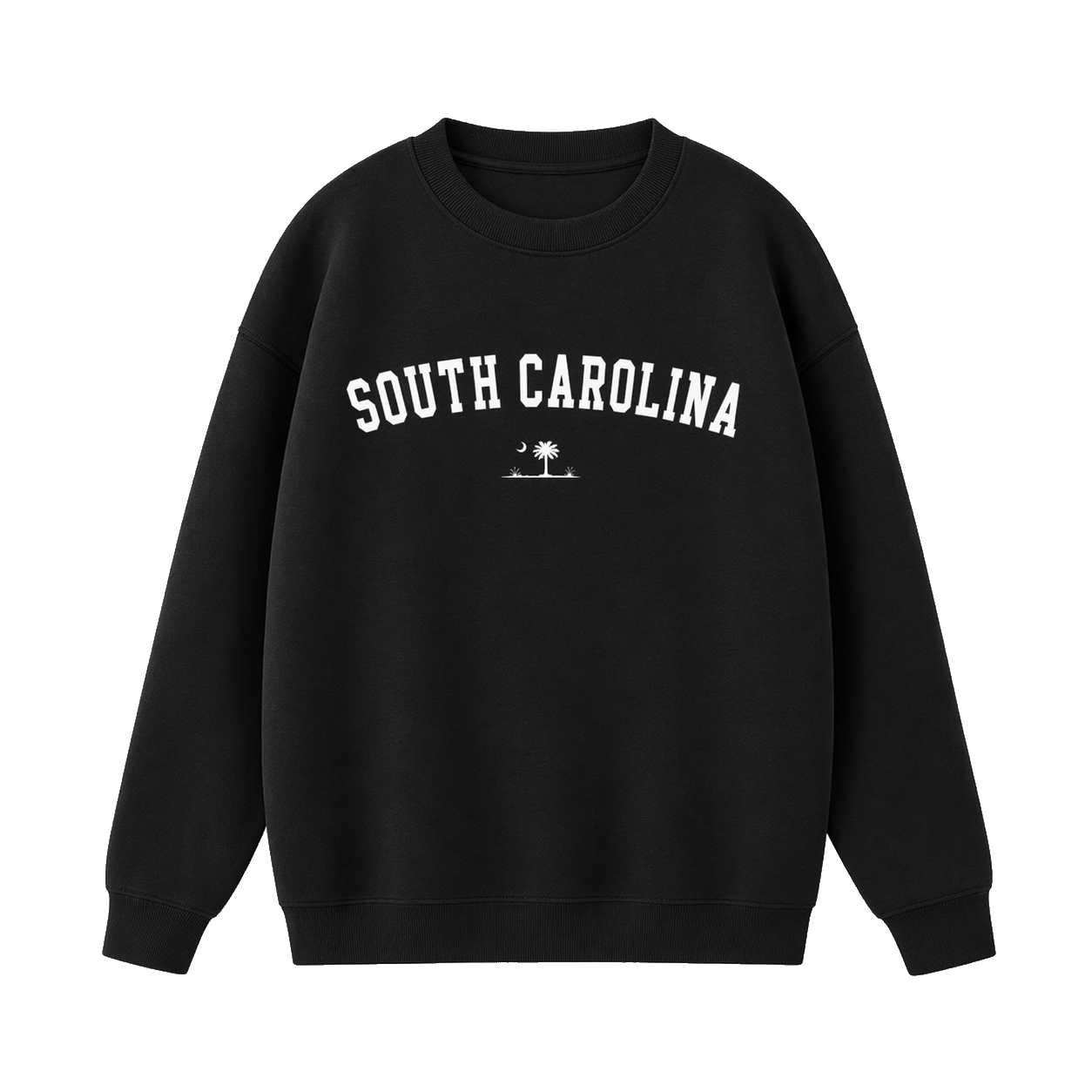 Collection 9 South Carolina Essential Heavyweight Crewneck Sweatshirt - Black front