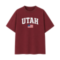 Collection 2 Utah Essential Cotton T-Shirt - Wine Gray front
