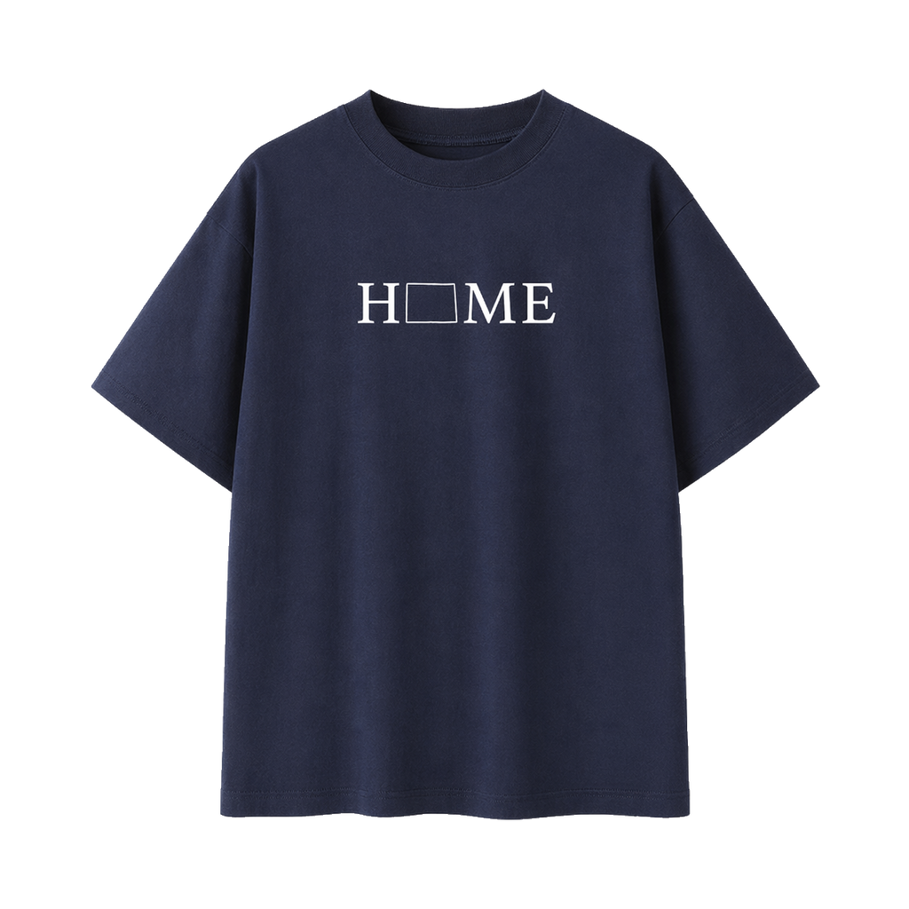 Collection 5 Wyoming Essential Cotton T-Shirt - Navy Blue front