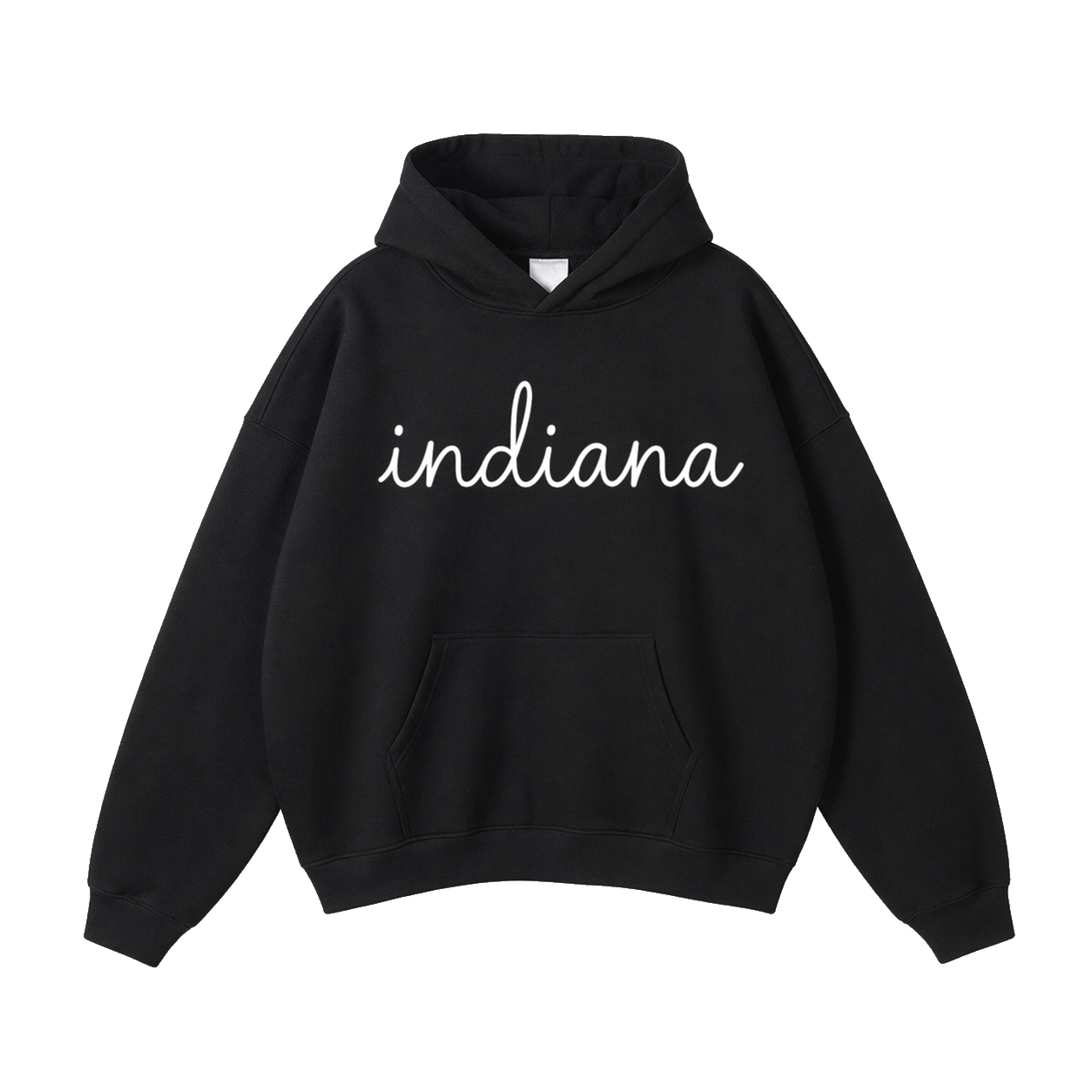 Collection 3 Indiana Oversize Fleeced Hoodie - Black front