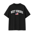 Collection 2 West Virginia Essential Cotton T-Shirt - Black front