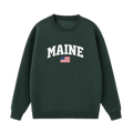 Collection 2 Maine Essential Heavyweight Crewneck Sweatshirt - Dark Green front