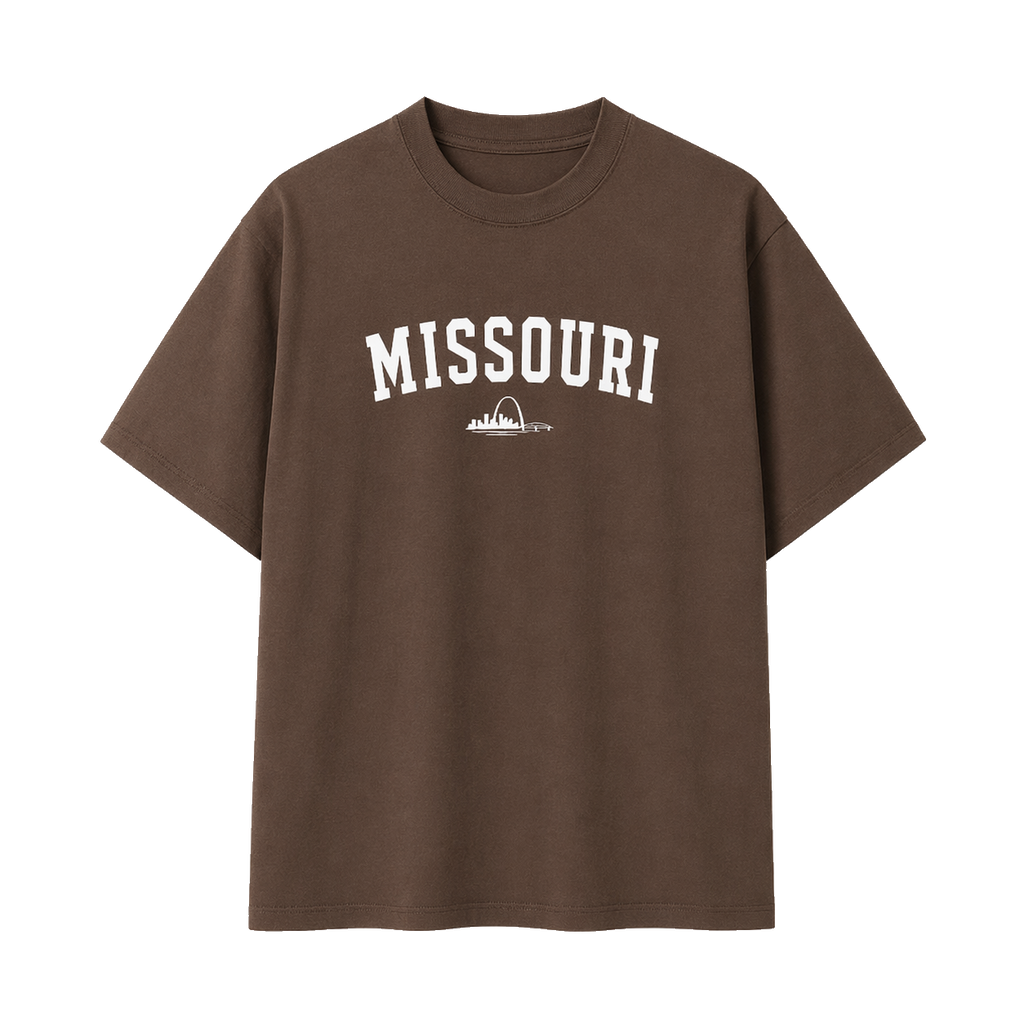 Collection 9 Missouri Essential Cotton T-Shirt - Coffee front