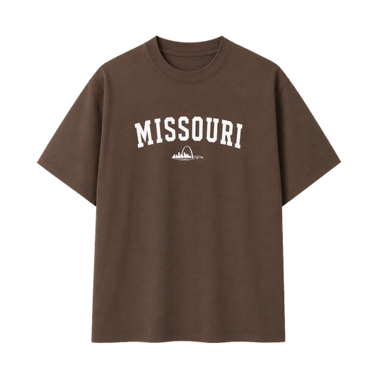 Collection 9 Missouri Essential Cotton T-Shirt - Coffee front