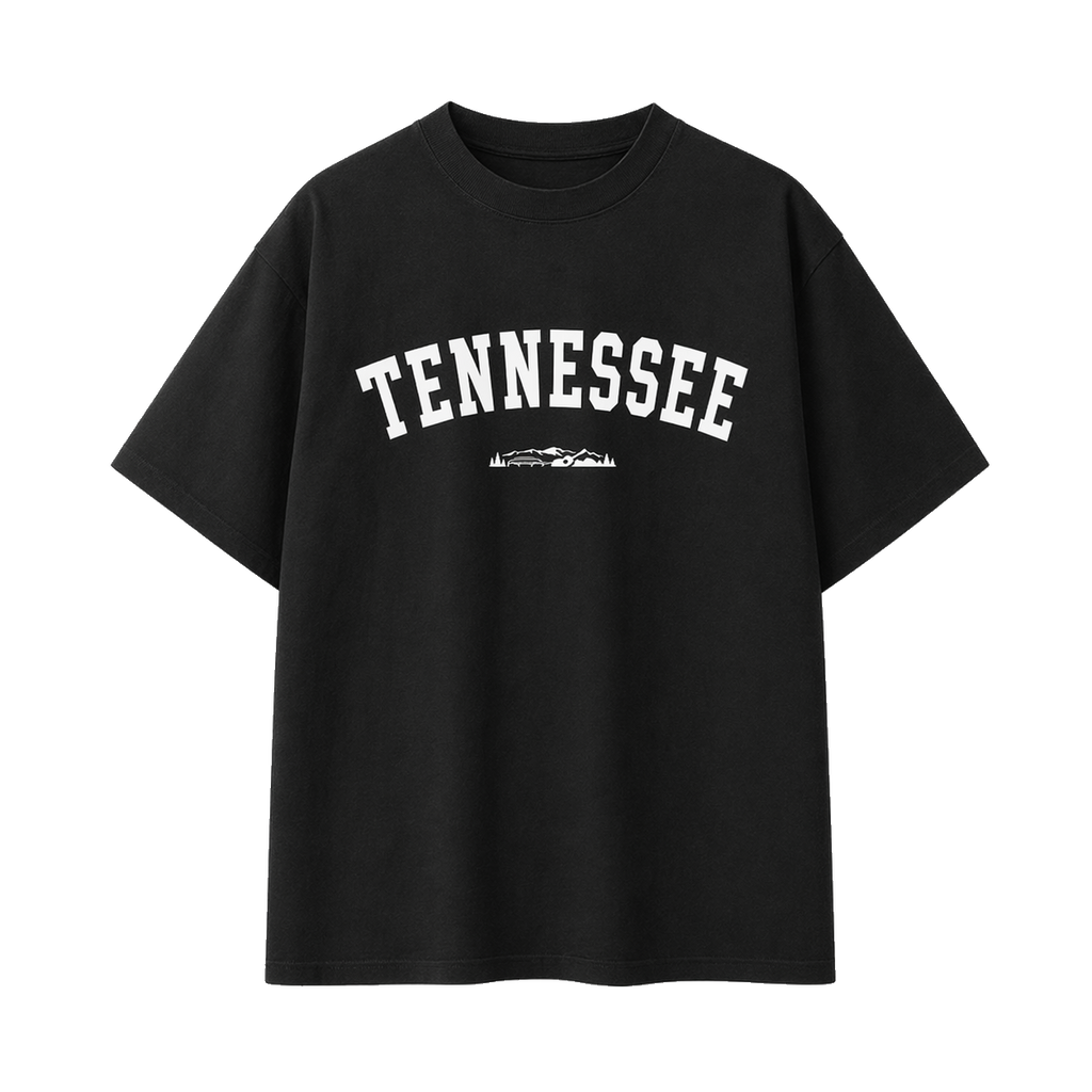 Collection 9 Tennessee Essential Cotton T-Shirt - Black front
