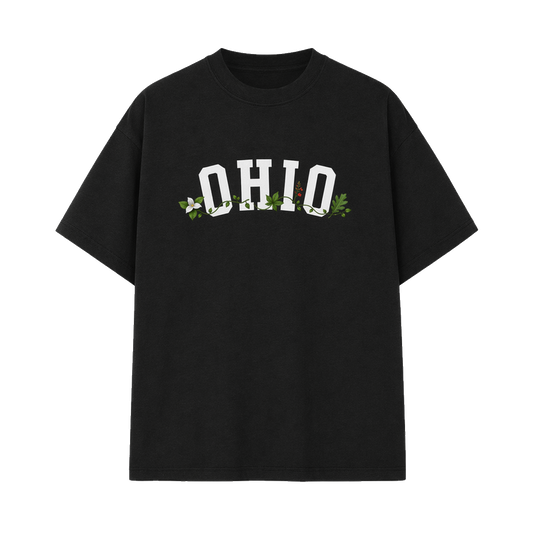 Collection 10 Ohio Essential Cotton T-Shirt - Black front