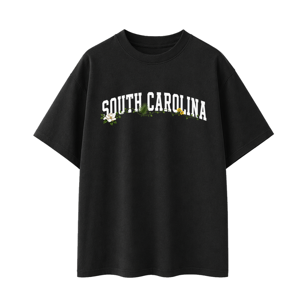 Collection 10 South Carolina Essential Cotton T-Shirt - Black front