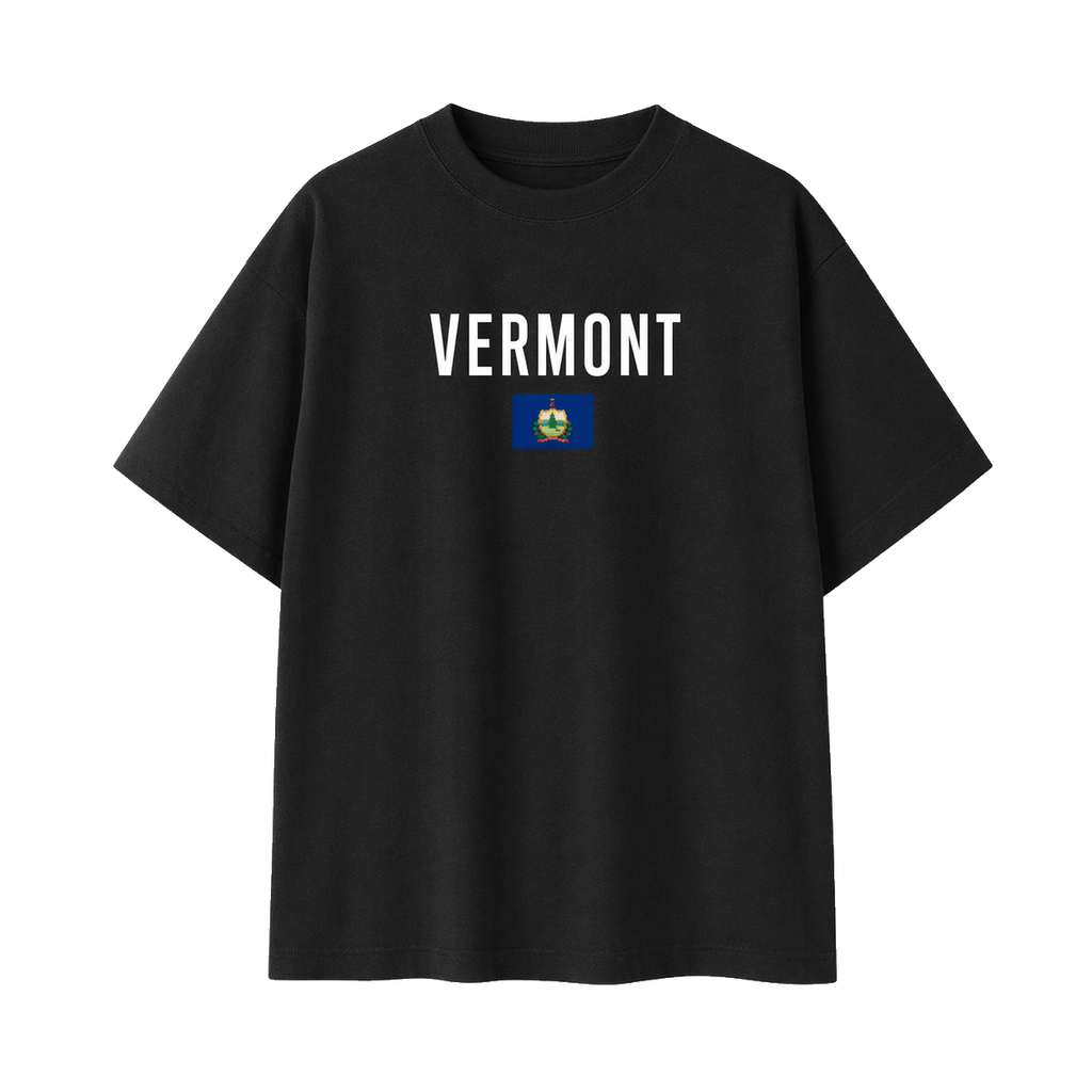 Collection 7 Vermont Essential Cotton T-Shirt - Black front