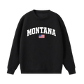 Collection 2 Montana Essential Heavyweight Crewneck Sweatshirt - Black front