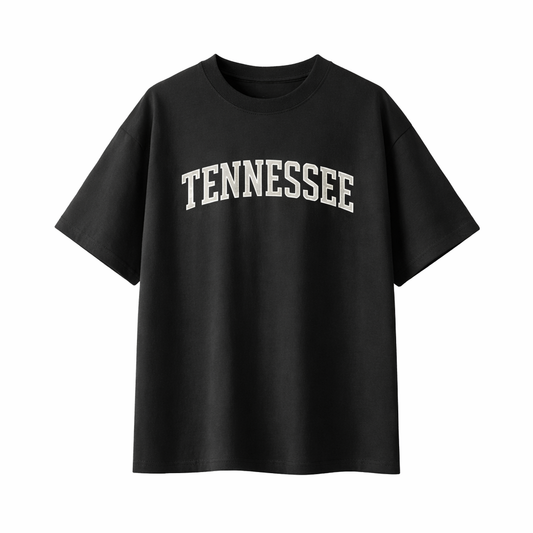 Collection 1 Tennessee Essential Cotton T-Shirt - Black front