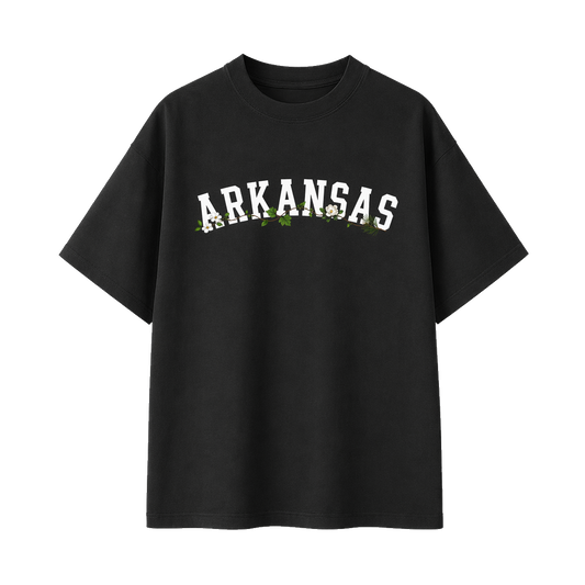 Collection 10 Arkansas Essential Cotton T-Shirt - Black front