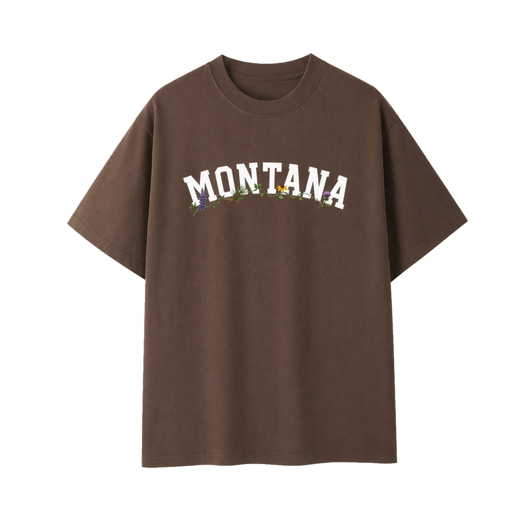 Collection 10 Montana Essential Cotton T-Shirt - Coffee front