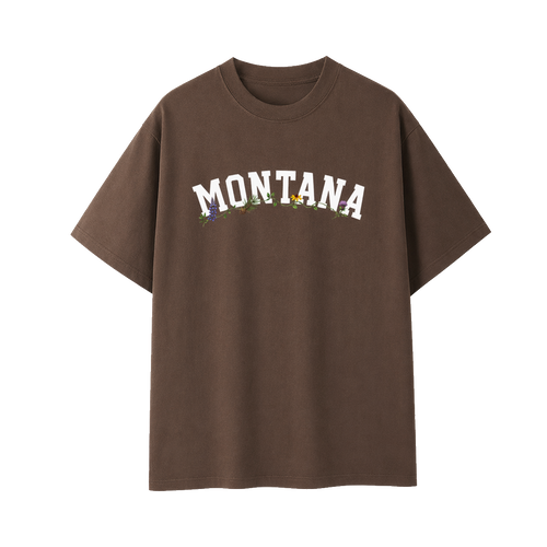 Collection 10 Montana Essential Cotton T-Shirt - Coffee front