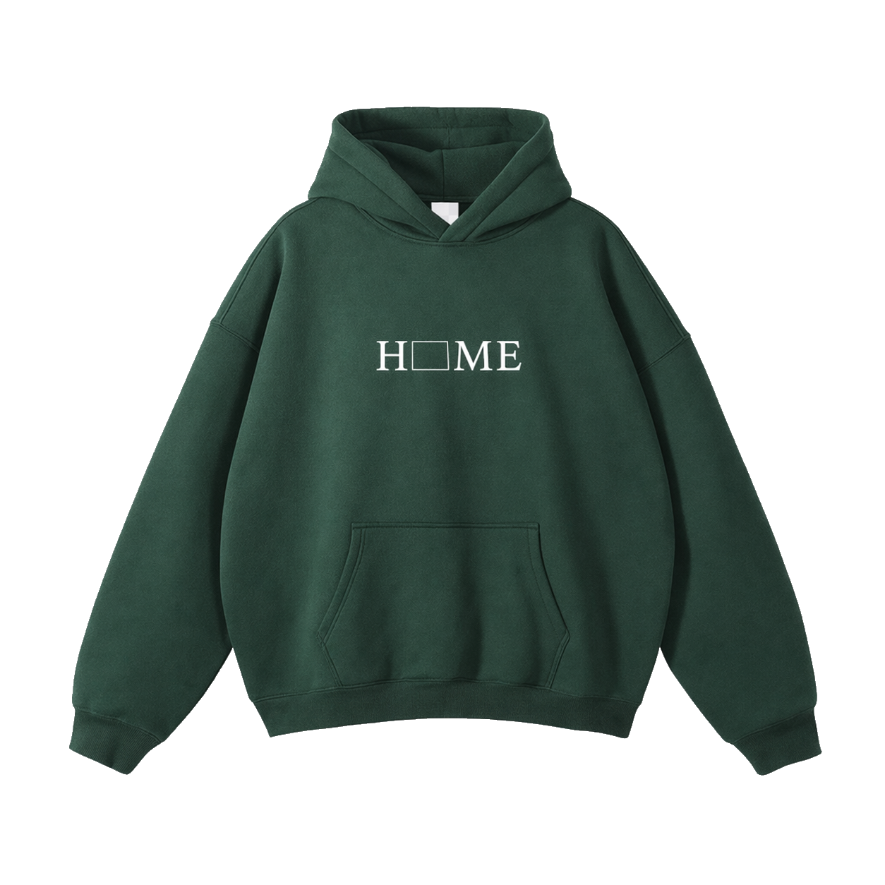 Collection 5 Wyoming Oversize Fleeced Hoodie - Eden Green front
